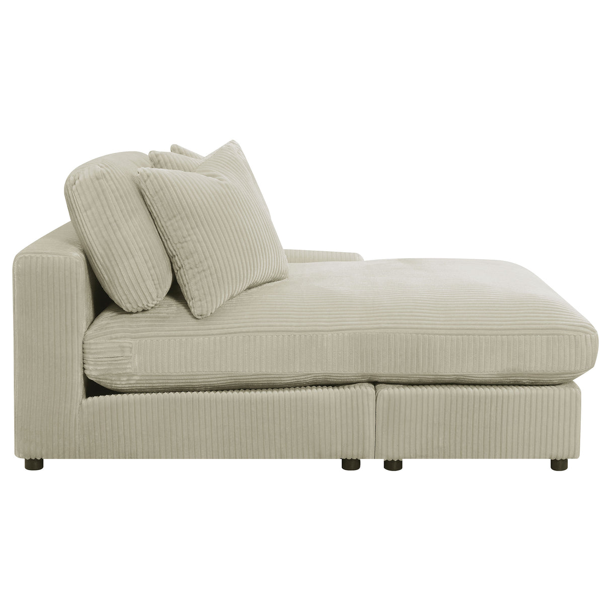 Blaine Sand Upholstered Reversible Chaise Sectional Sofa