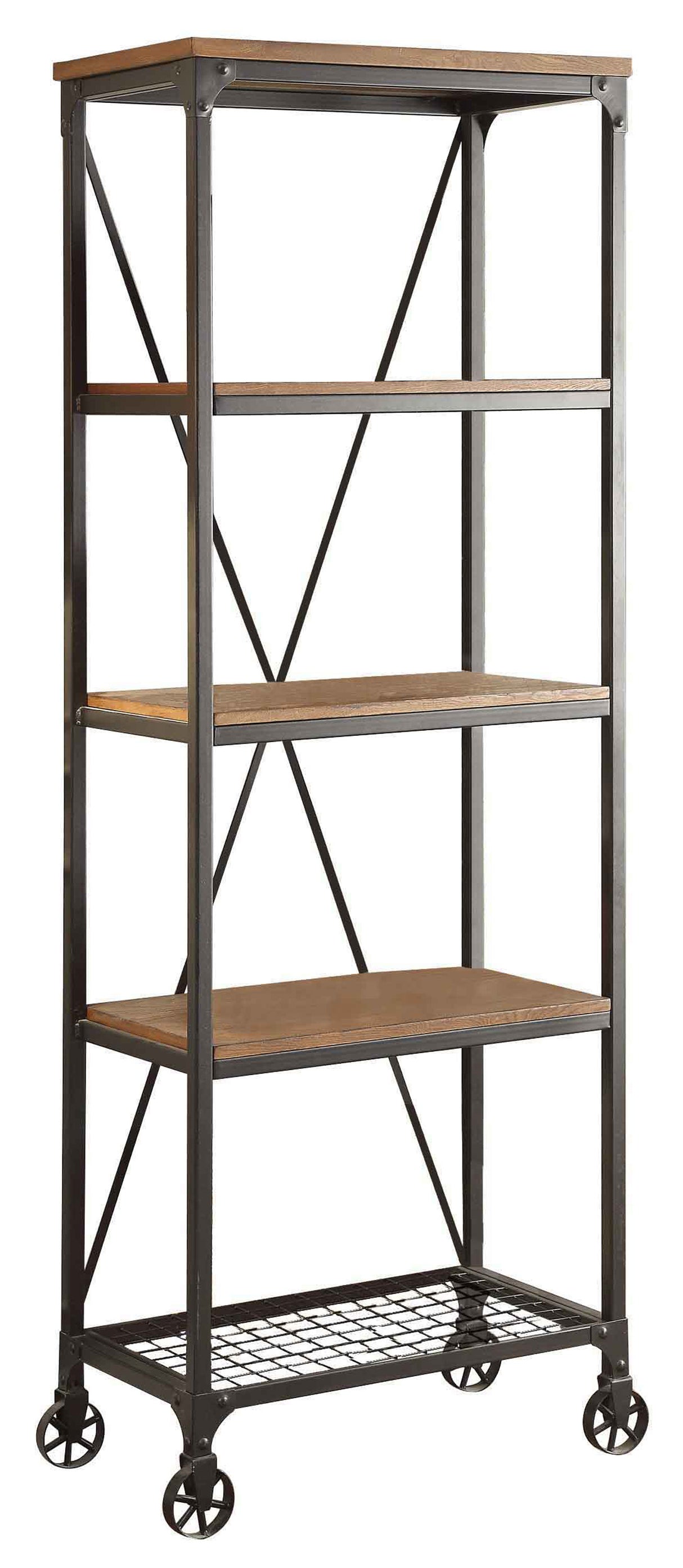 Millwood Black, Brown Bookcase