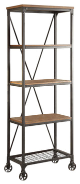 Millwood Black, Brown Bookcase