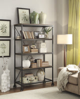 Millwood Black, Brown Bookcase