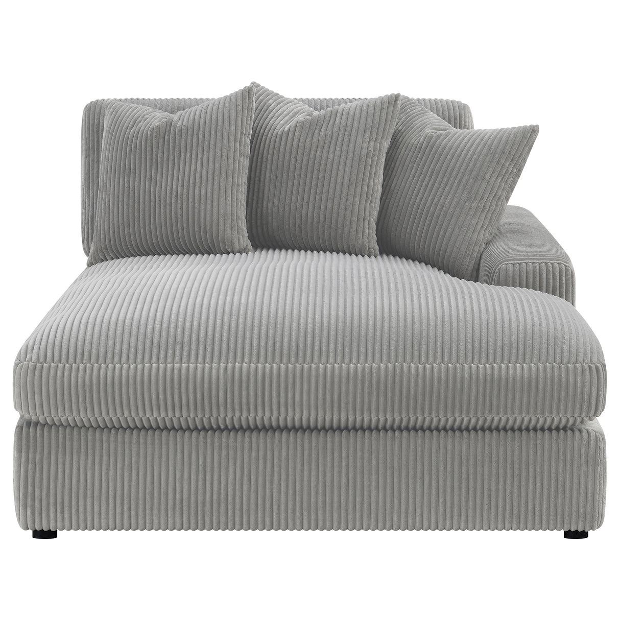 Blaine Fog Upholstered Reversible Chaise Sectional Sofa