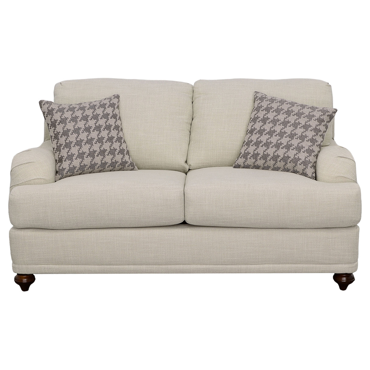 Glenn Light Grey / 2-Piece Upholstered Sofa Set And