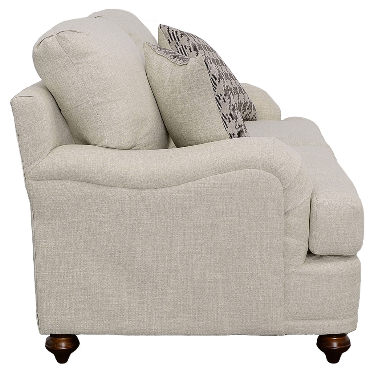 Glenn Light Grey / 2-Piece Upholstered Sofa Set And