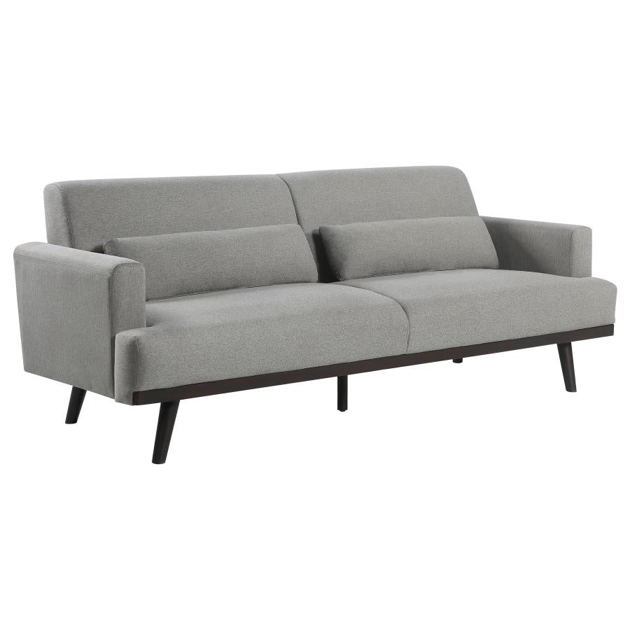 Blake Sharkskin 2-Piece Upholstered Track Arm Sofa Set