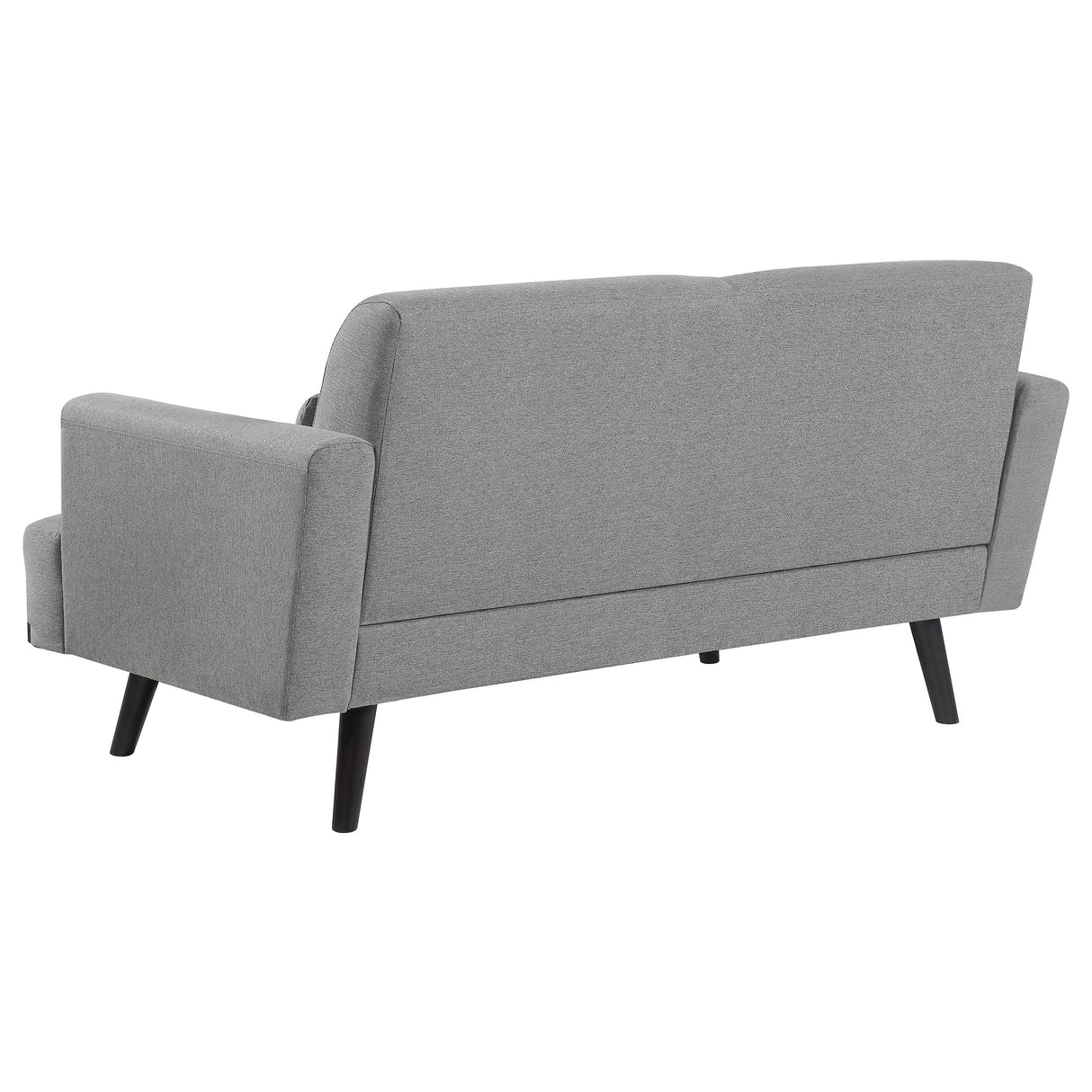 Blake Sharkskin 2-Piece Upholstered Track Arm Sofa Set