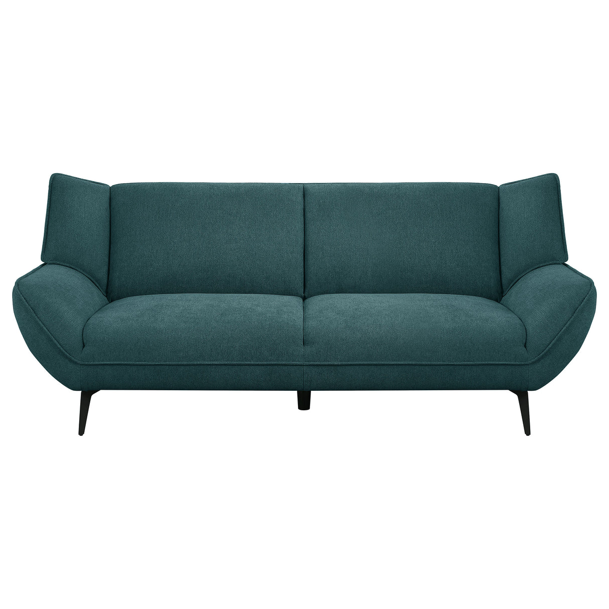 Acton Teal Blue 2-Piece Upholstered Flared Arm Sofa Set