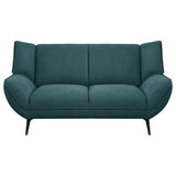 Acton Teal Blue 2-Piece Upholstered Flared Arm Sofa Set