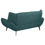 Acton Teal Blue 3-Piece Upholstered Flared Arm Sofa Set