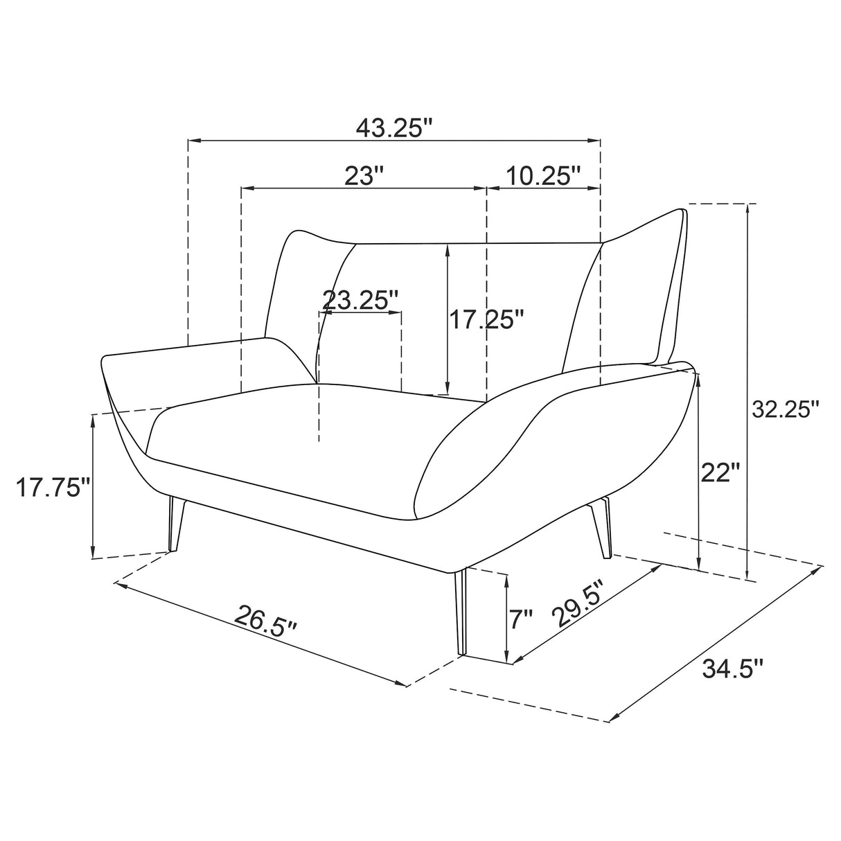 Acton Teal Blue 3-Piece Upholstered Flared Arm Sofa Set