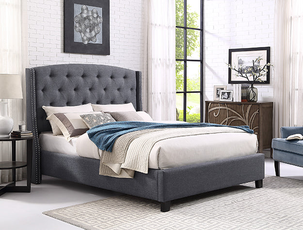 Eva King Headboard/Footboard -Grey