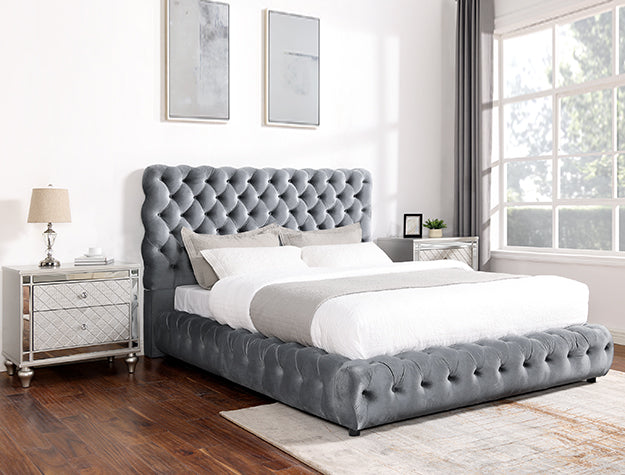 Flory K. Headboard/Footboard -Grey