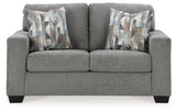 Deltona Graphite Sofa, Loveseat And Recliner