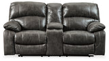 Dunwell Steel Power Reclining Loveseat With Console