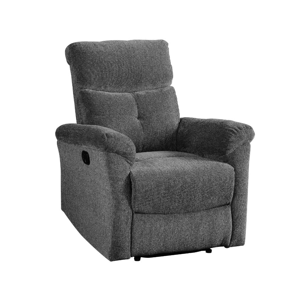 Treyton Gray Chenille Recliner