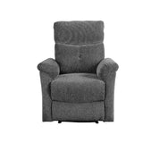 Treyton Gray Chenille Recliner