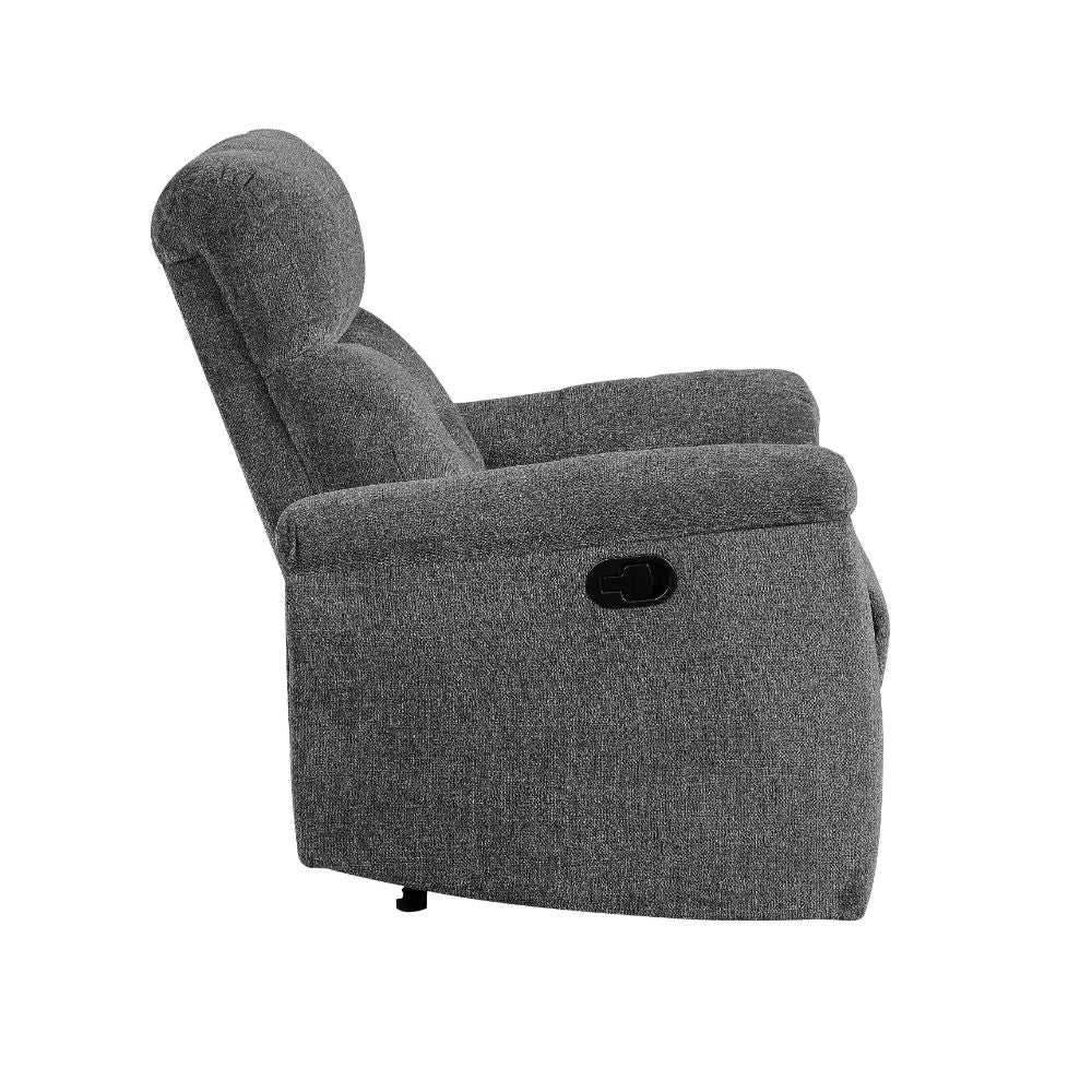 Treyton Gray Chenille Recliner