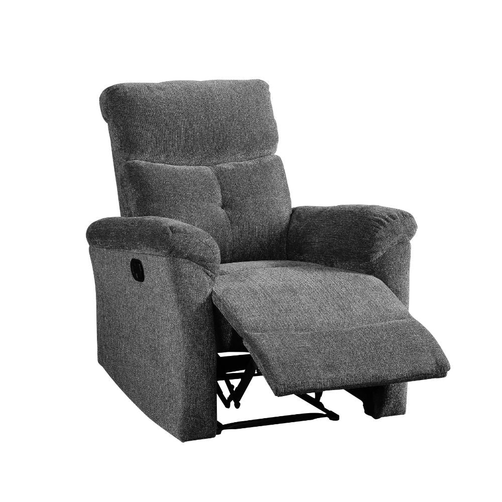 Treyton Gray Chenille Recliner