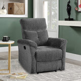 Treyton Gray Chenille Recliner