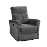 Treyton Gray Chenille Recliner