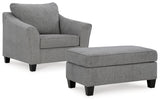 Mathonia Oversized Chair and Ottoman