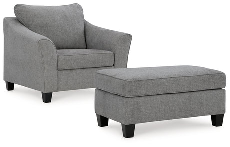 Mathonia Oversized Chair and Ottoman