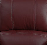 Zuriel Red Synthetic Leather Recliner