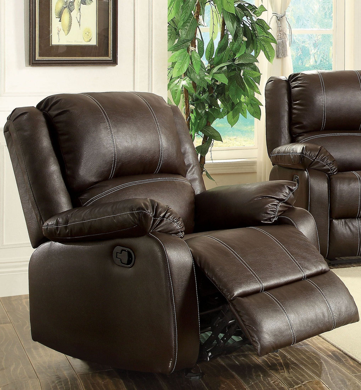 Zuriel Brown Reclining Living Room Set