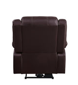 Zuriel Brown Synthetic Leather Recliner