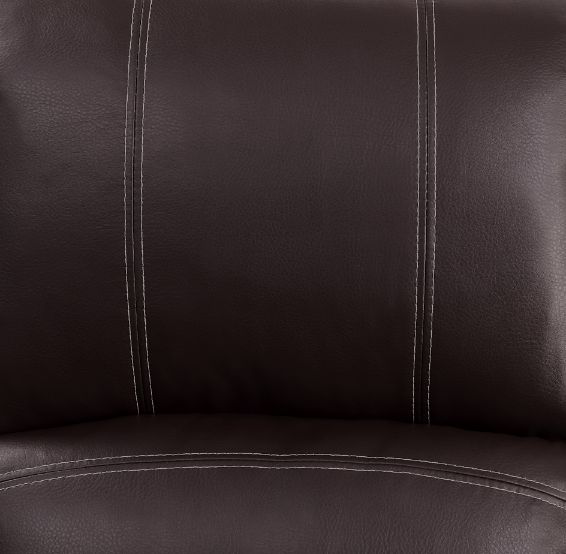 Zuriel Brown Synthetic Leather Recliner