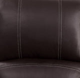 Zuriel Brown Synthetic Leather Recliner