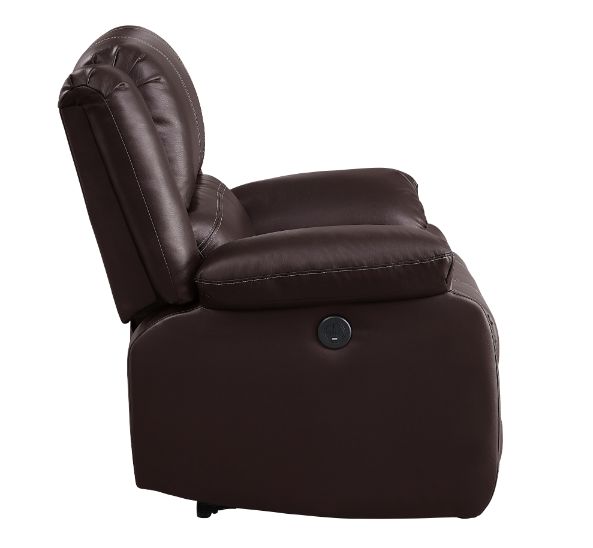 Zuriel Brown Synthetic Leather Recliner