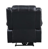 Zuriel Black Synthetic Leather Recliner