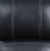 Zuriel Black Synthetic Leather Recliner