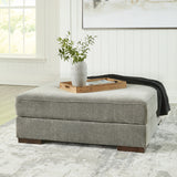 Bayless Smoke Oversized Accent Ottoman