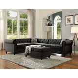 Aurelia Charcoal Linen Ii Sectional Sofa