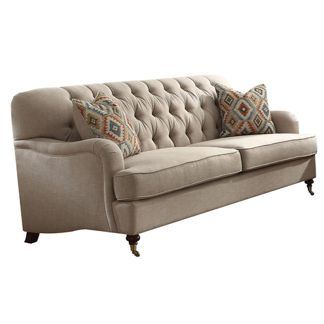 Alianza Beige Fabric Sofa