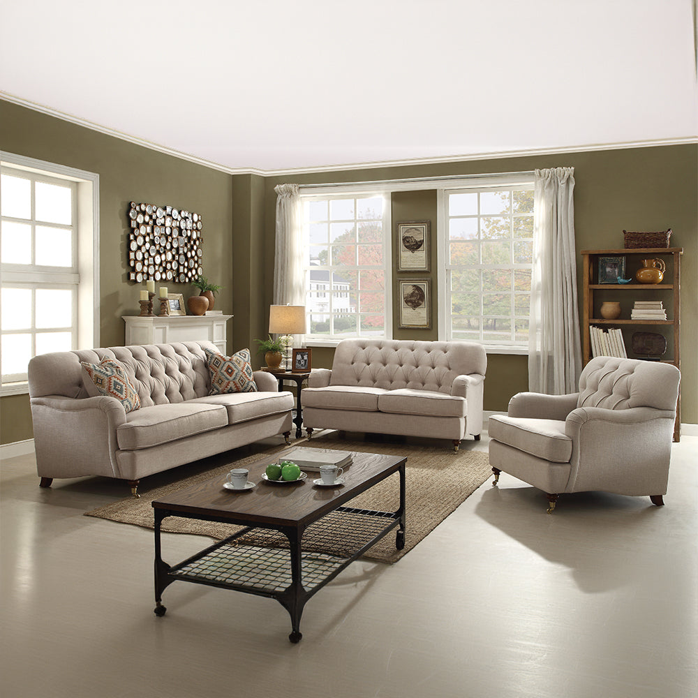 Alianza Beige Fabric Sofa