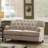 Alianza Beige Fabric Loveseat