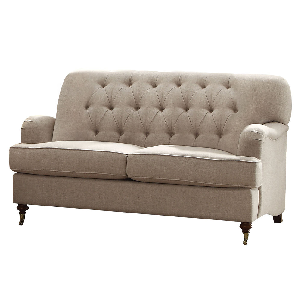 Alianza Beige Fabric Loveseat