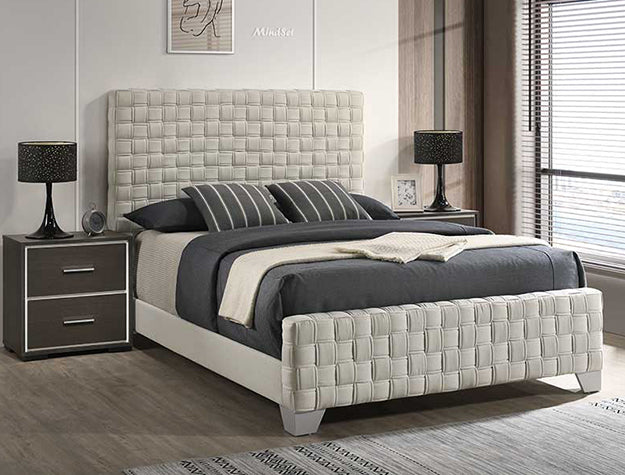 Ferin Queen Hb/Footboard Taupe