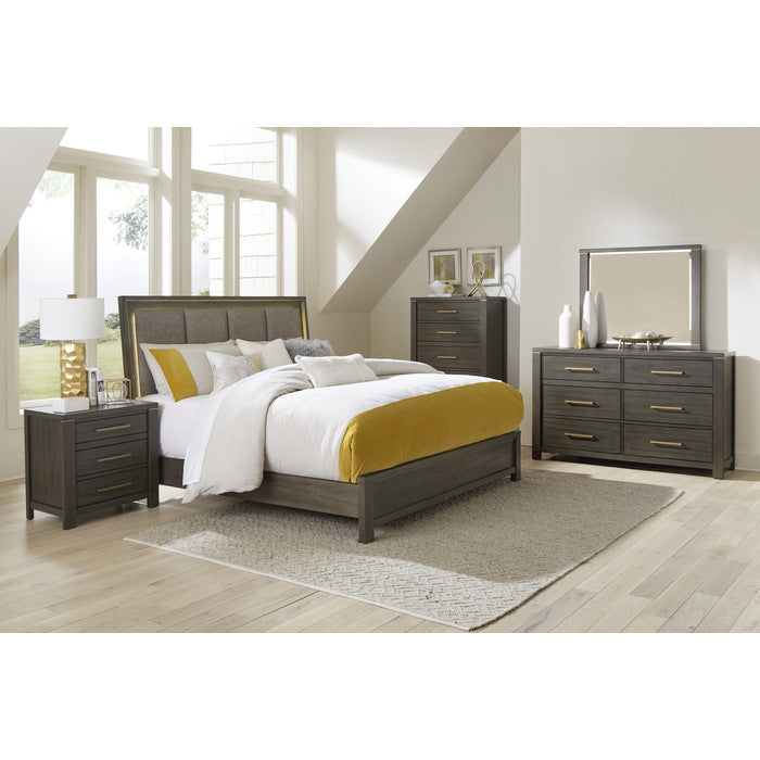 Scarlett Brownish Gray California King Bed