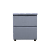 Bois Gray Velvet Ii Armless Chair