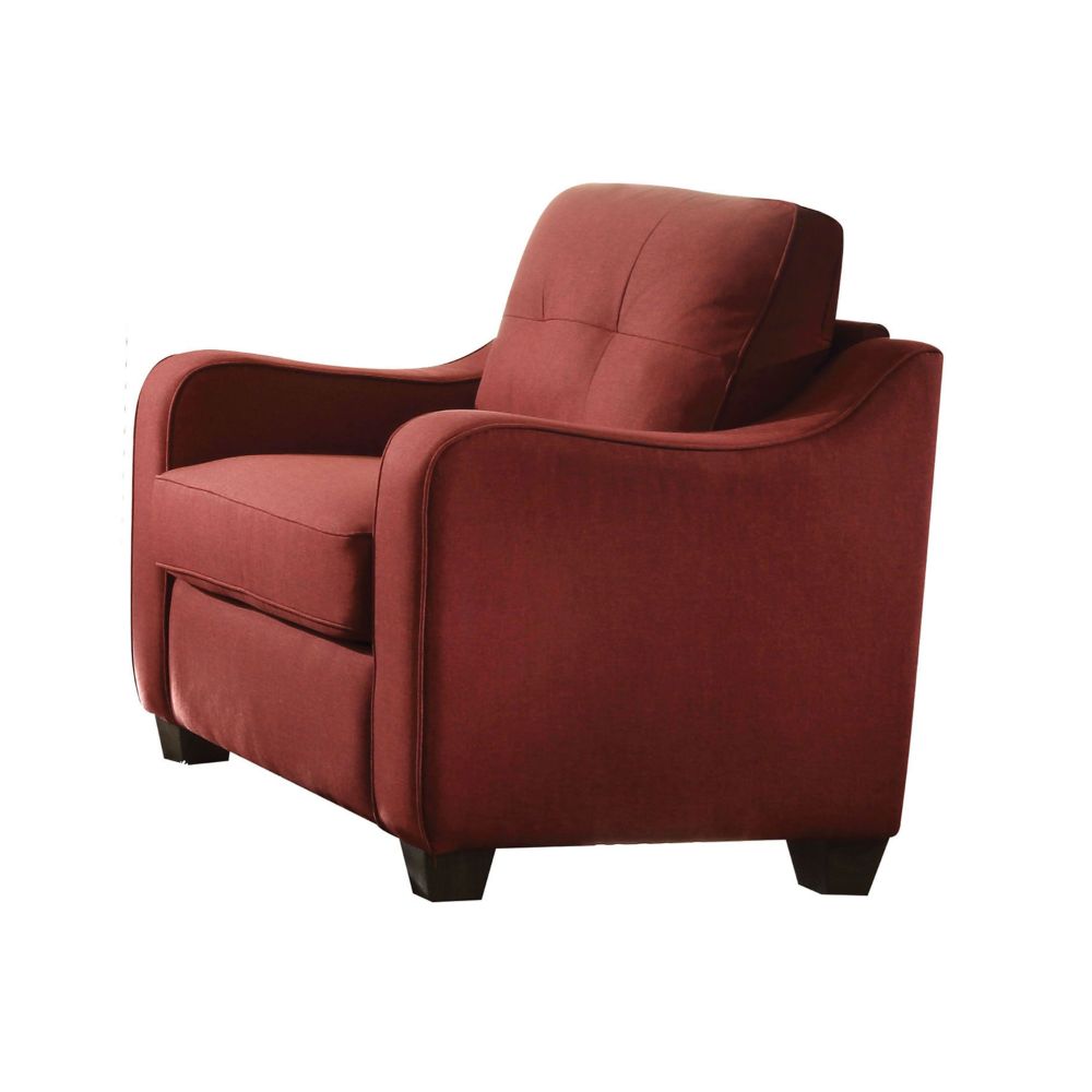 Cleavon Red Linen Ii Chair