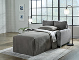 Rannis Pewter Twin Sofa Sleeper