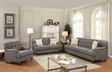 Alianza Dark Gray Fabric Sofa