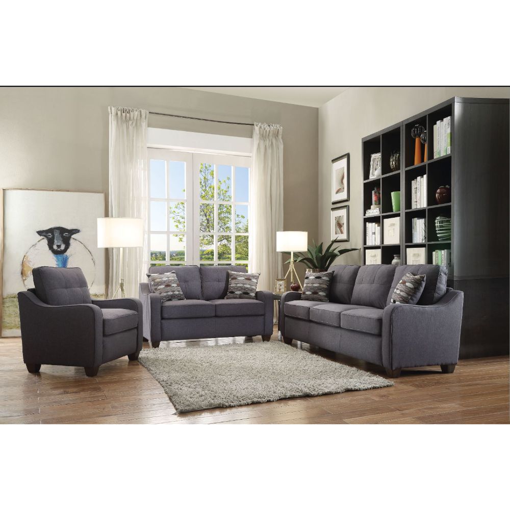 Cleavon Gray Linen Ii Sofa