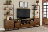 Sedley Walnut/Rustic Black TV Stand