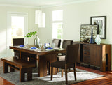 Sedley Brown Rectangular Extendable Dining Room Set