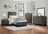 Davi Gray Twin Bed