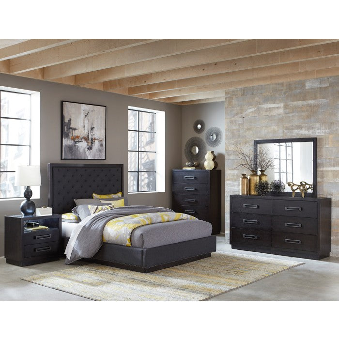 Larchmont Charcoal Eastern King Bed